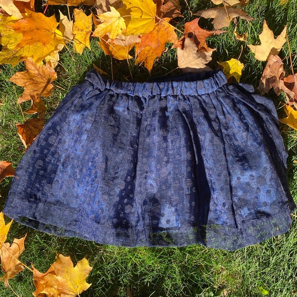 Crewcuts Navy Ruffle Dot Skirt - Picture 8 of 9